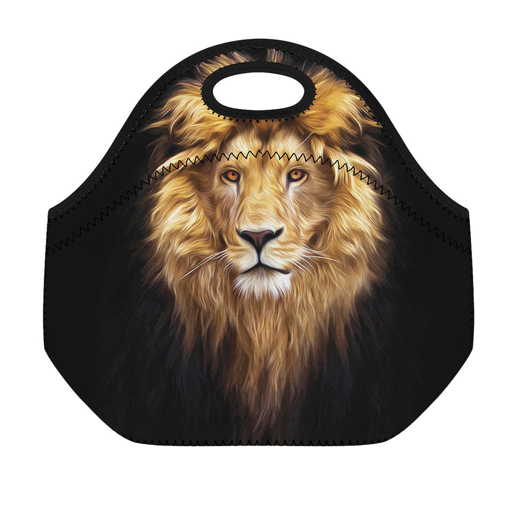 Leo Portrait Print Neoprene Lunch Bag