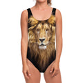 Leo Portrait Print One Piece Swimsuit