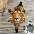 Leo Portrait Print One Shoulder Bodysuit