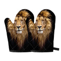 Leo Portrait Print Oven Mitts