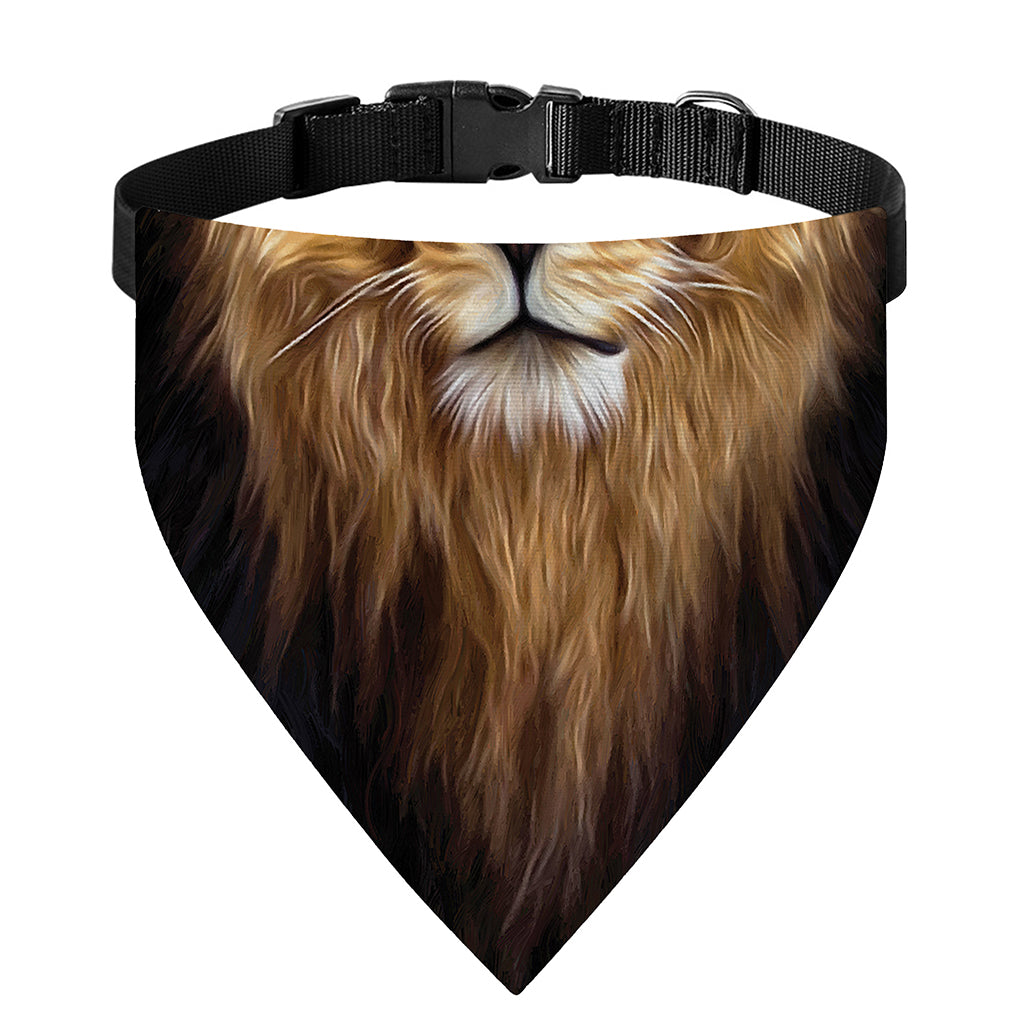 Leo Portrait Print Over The Collar Dog Bandana