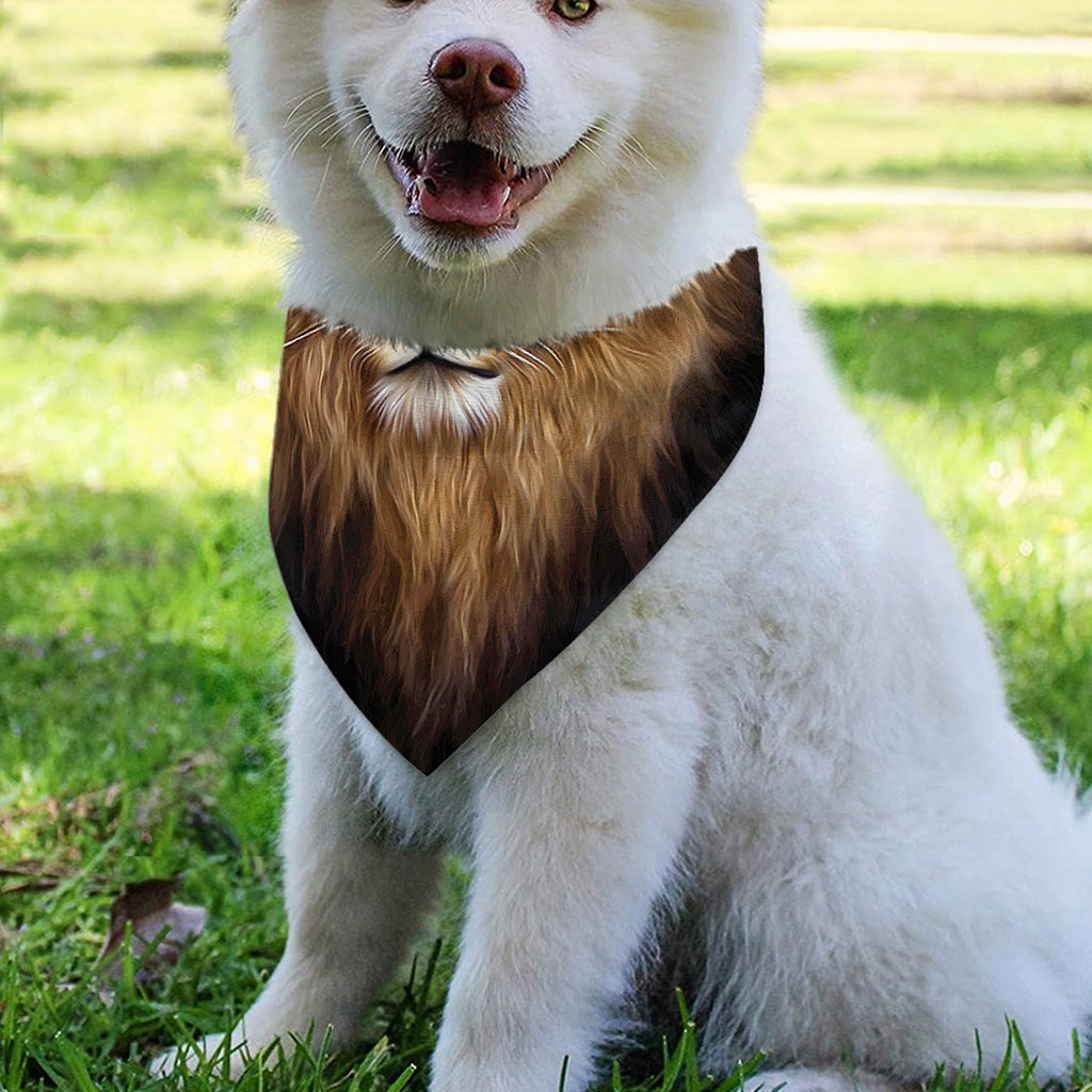 Leo Portrait Print Over The Collar Dog Bandana
