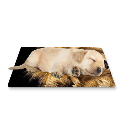 Leo Portrait Print Pet Cooling Mat Cover