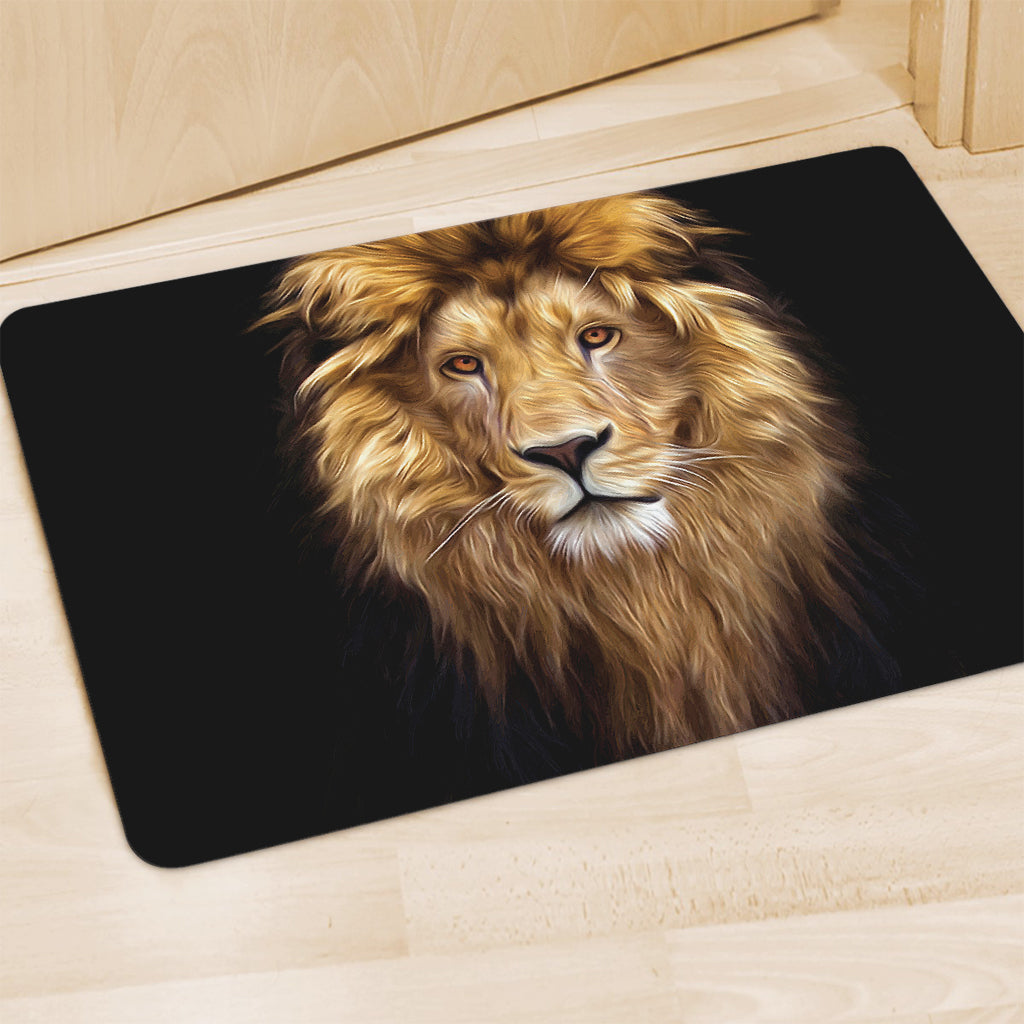 Leo Portrait Print Polyester Doormat