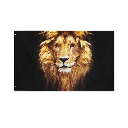 Leo Portrait Print Polyester Flag