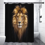 Leo Portrait Print Premium Shower Curtain