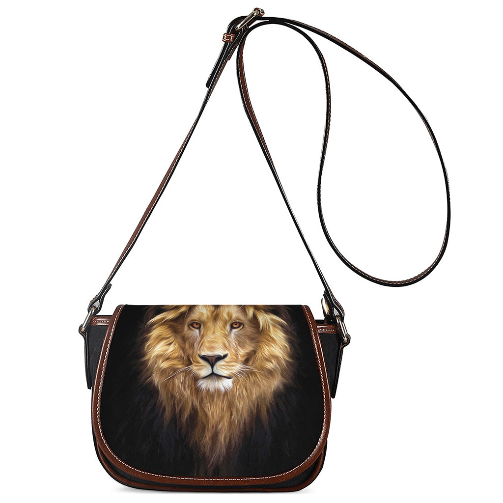 Leo Portrait Print Saddle Bag