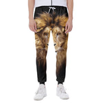 Leo Portrait Print Scuba Joggers