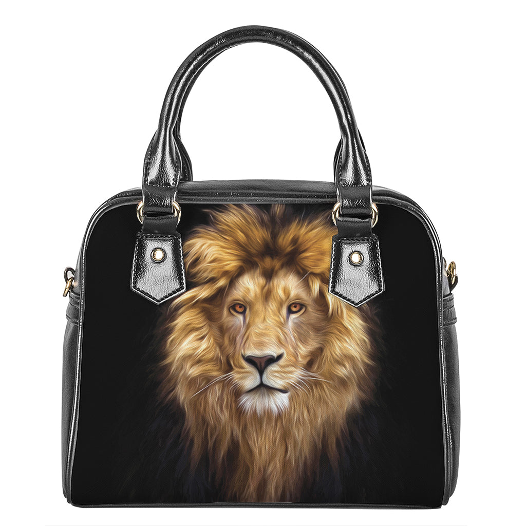 Leo Portrait Print Shoulder Handbag