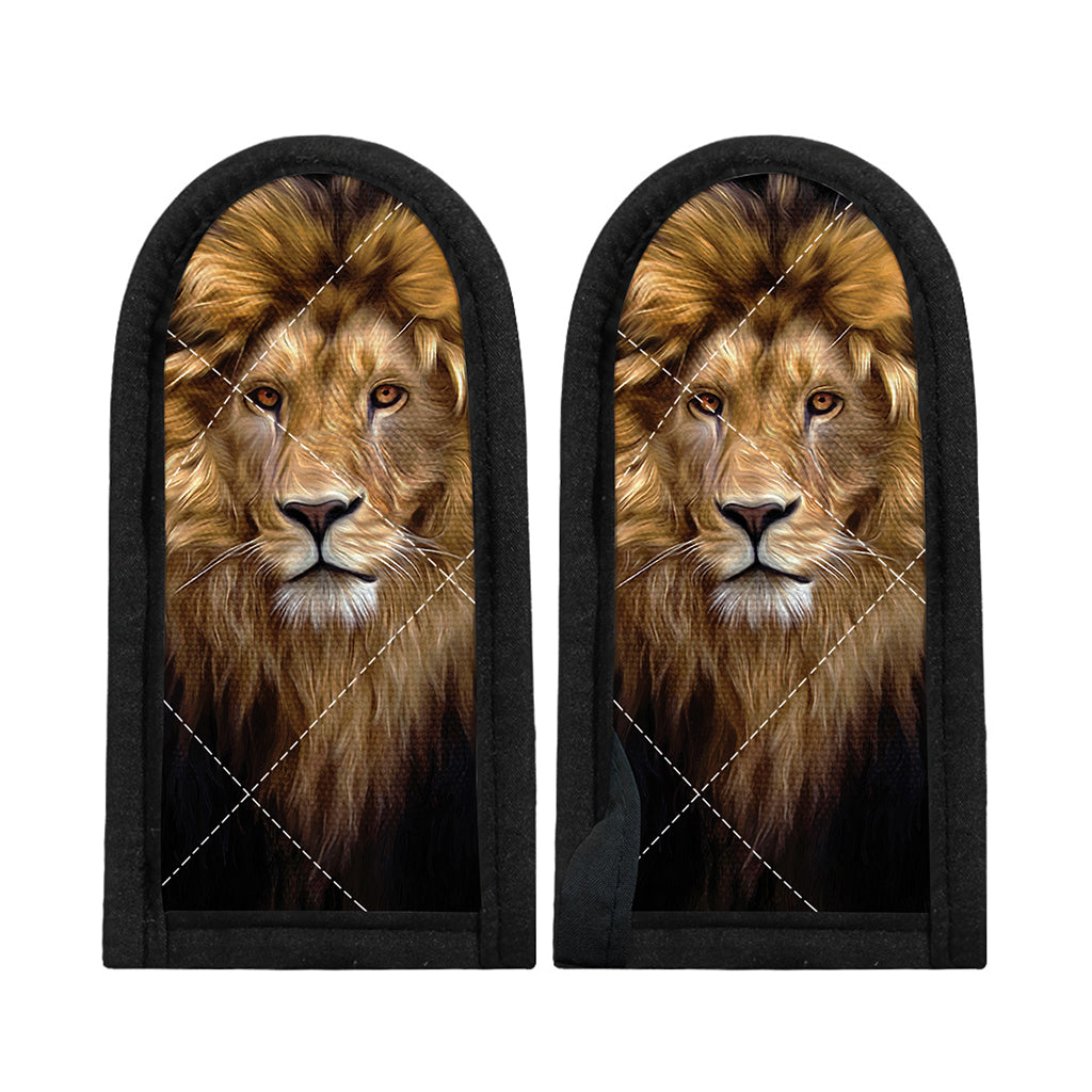 Leo Portrait Print Skillet Handle Cover