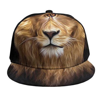 Leo Portrait Print Snapback Cap
