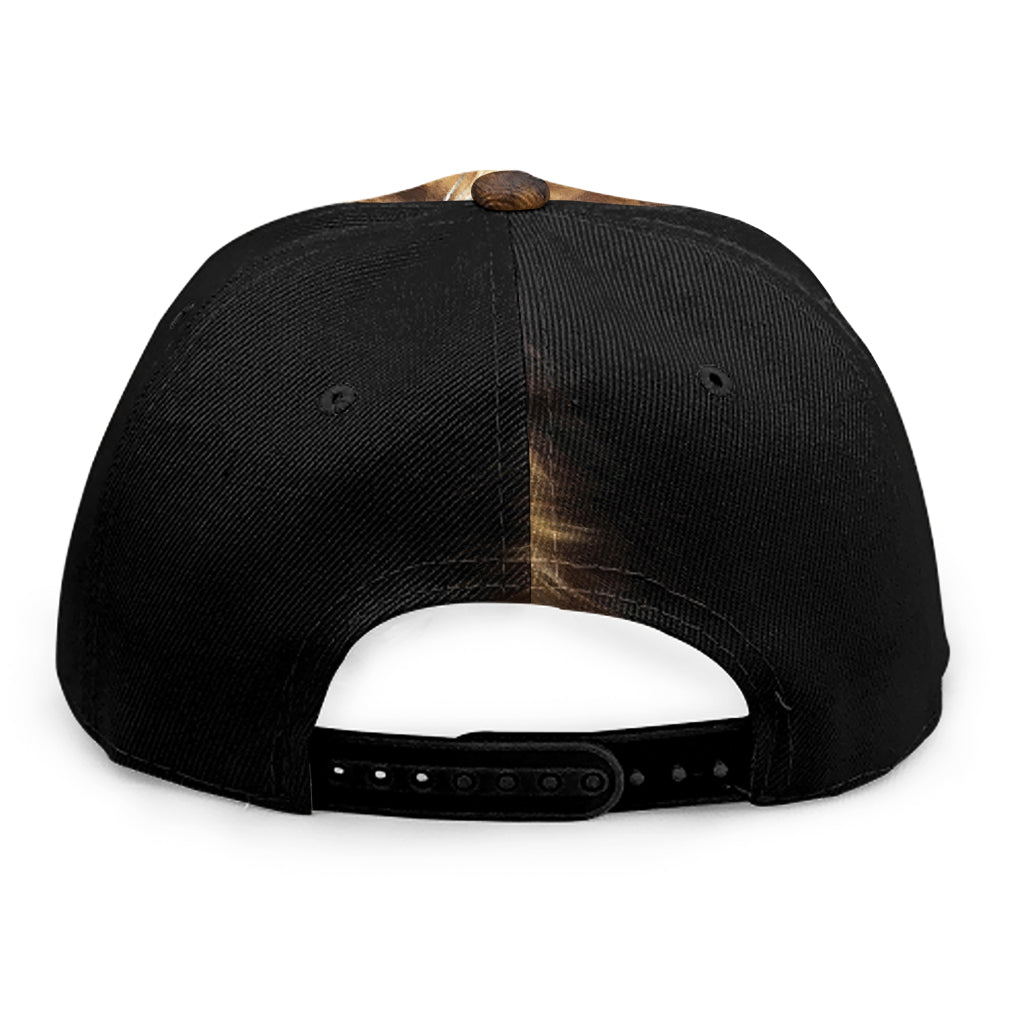 Leo Portrait Print Snapback Cap