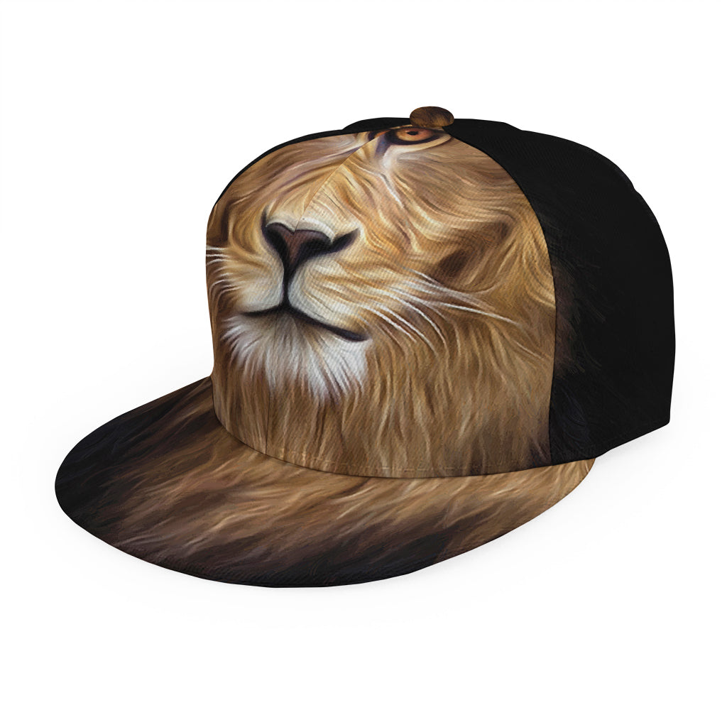 Leo Portrait Print Snapback Cap