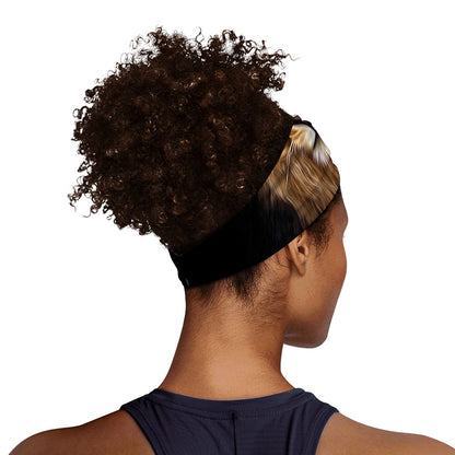 Leo Portrait Print Sports Headband