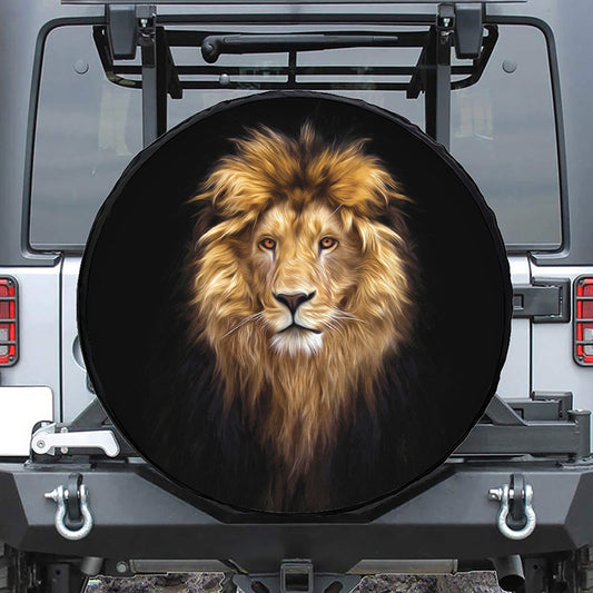 Leo Portrait Print Tire Cover