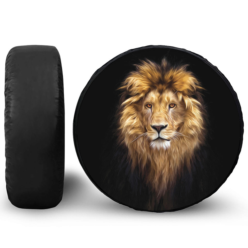 Leo Portrait Print Tire Cover