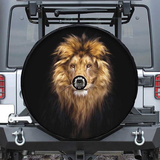 Leo Portrait Print Tire Cover With Camera Hole