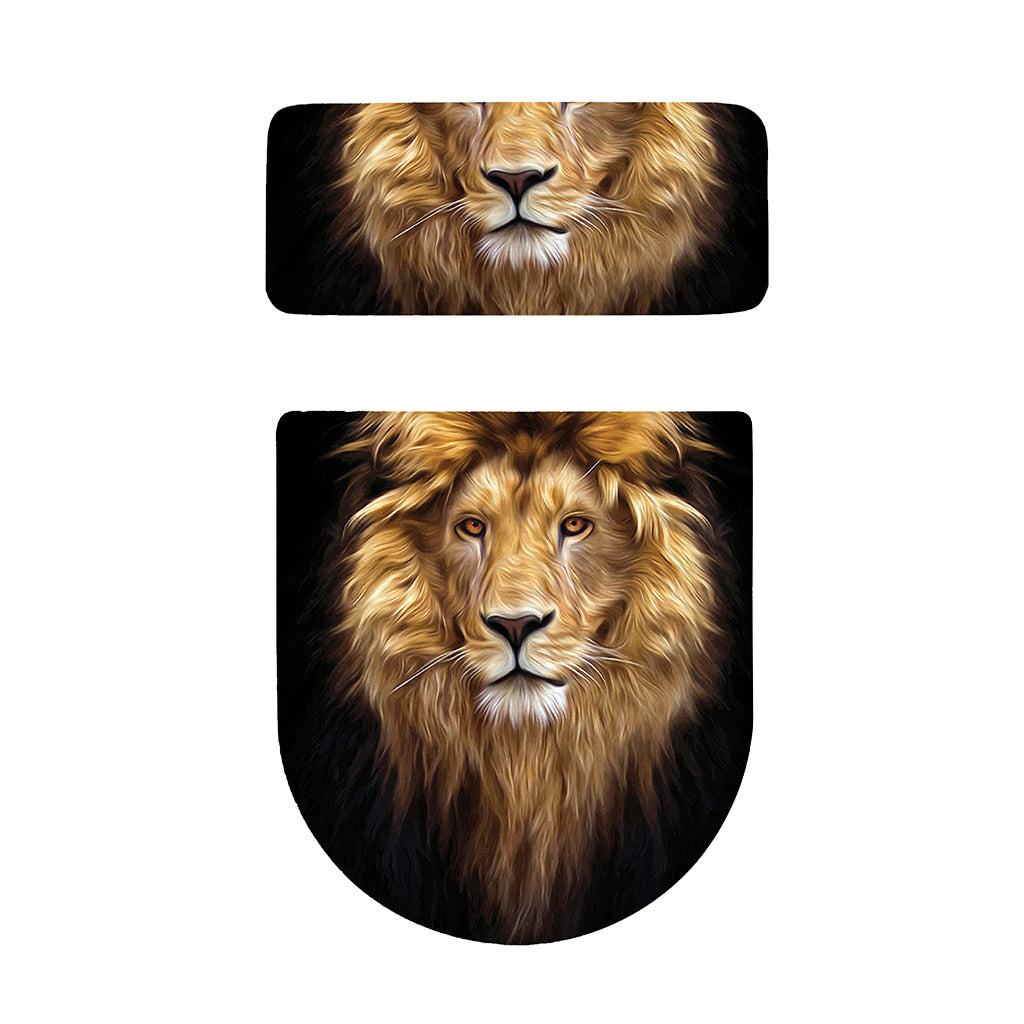 Leo Portrait Print Toilet Lid And Tank Cover Set