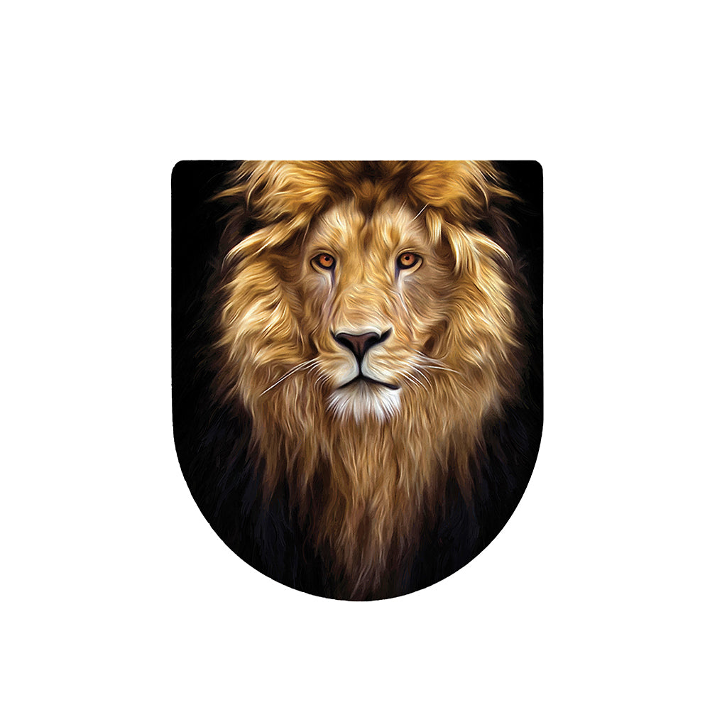 Leo Portrait Print Toilet Lid Cover