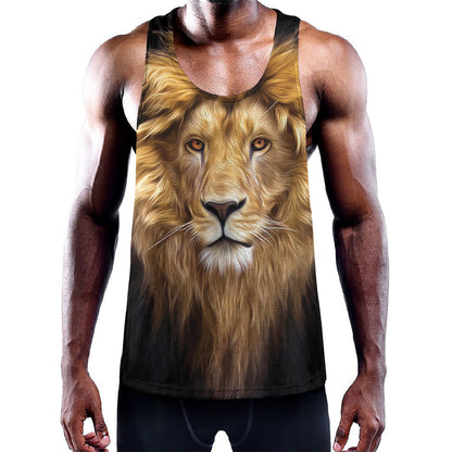 Leo Portrait Print Training Tank Top