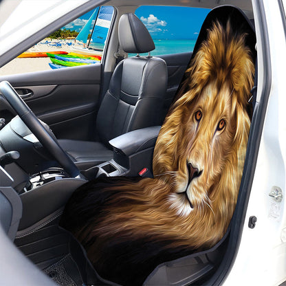 Leo Portrait Print Waterproof Car Seat Cover