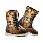 Leo Portrait Print Winter Boots
