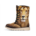 Leo Portrait Print Winter Boots