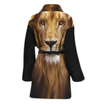 Leo Portrait Print Women's Bathrobe
