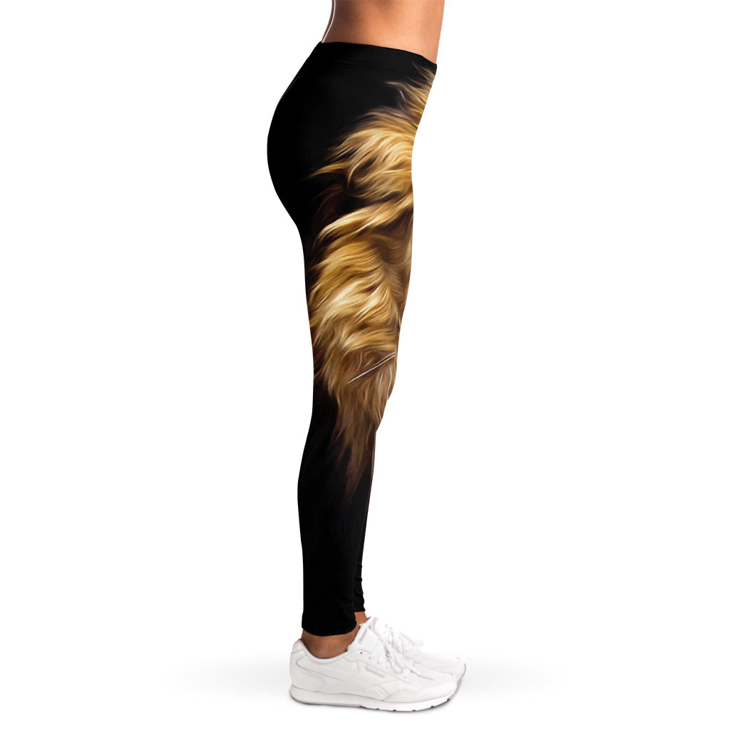 Leo Portrait Print Women's Leggings