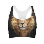 Leo Portrait Print Women's Sports Bra