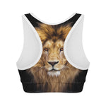 Leo Portrait Print Women's Sports Bra