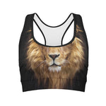 Leo Portrait Print Women's Sports Bra