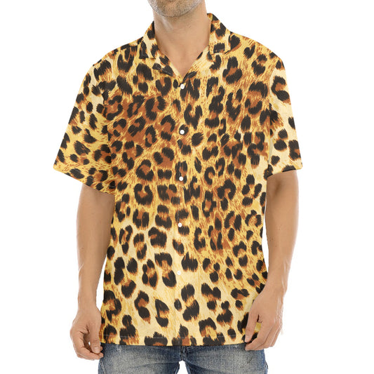 Leopard Pattern Print Aloha Shirt