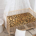 Leopard Pattern Print Baby Crib Sheet