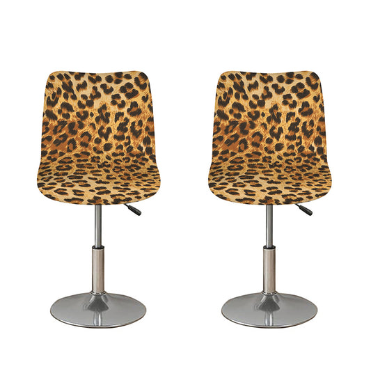 Leopard Pattern Print Bar Stool Covers