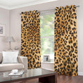 Leopard Pattern Print Dimout Grommet Curtains