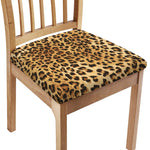 Leopard Pattern Print Chair Cushion Cover