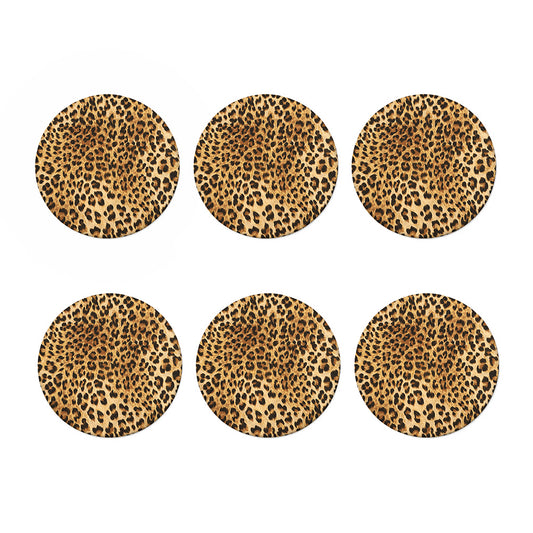 Leopard Pattern Print Coaster Set