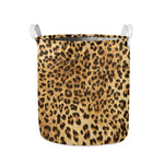 Leopard Pattern Print Collapsible Laundry Basket