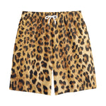 Leopard Pattern Print Cotton Shorts