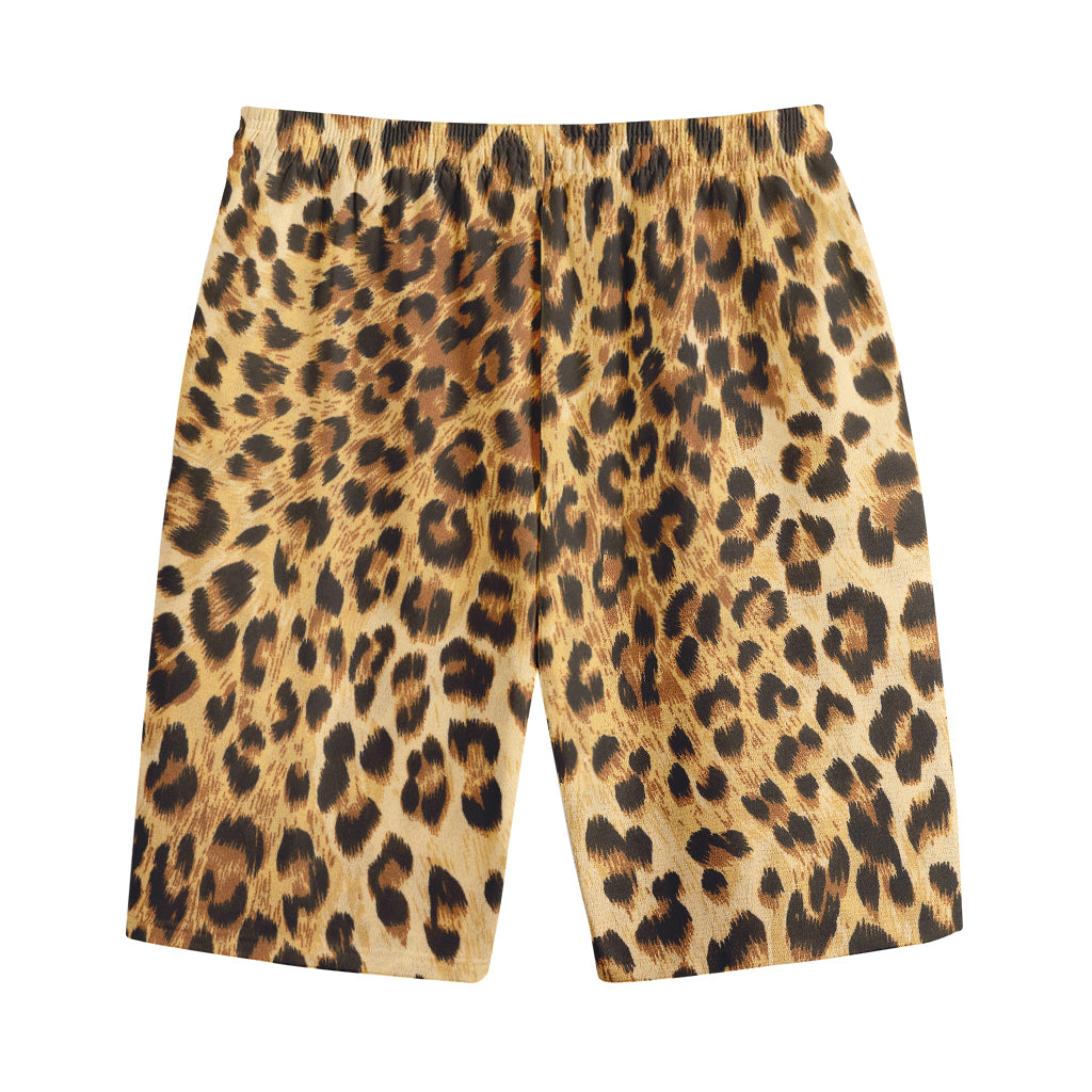 Leopard Pattern Print Cotton Shorts
