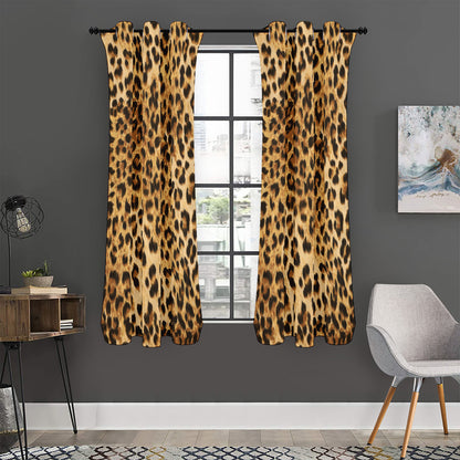 Leopard Pattern Print Curtain