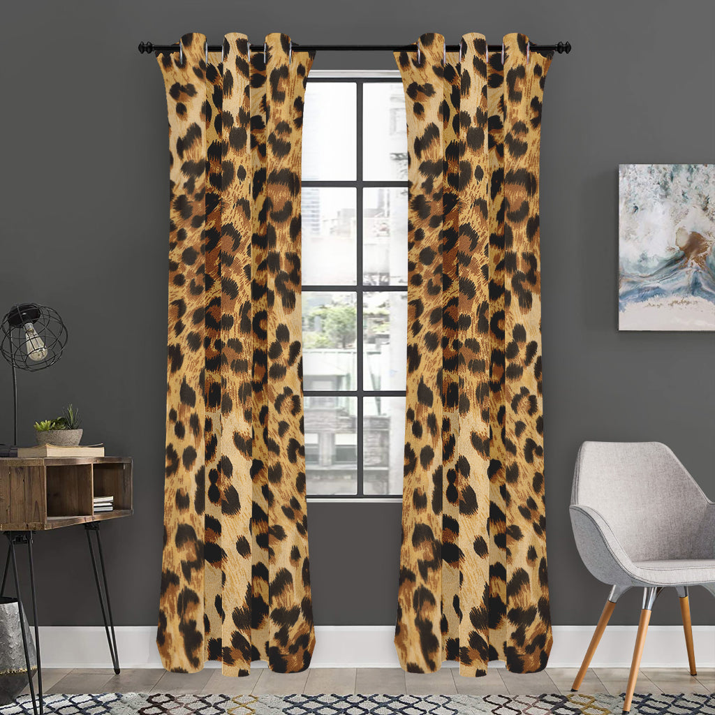 Leopard Pattern Print Curtain