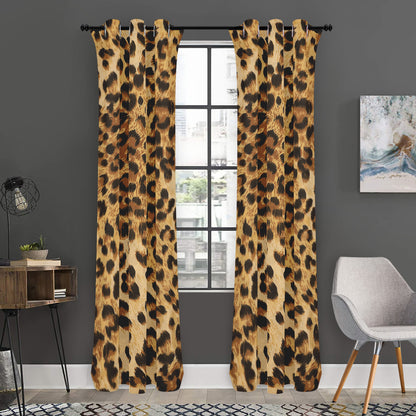 Leopard Pattern Print Curtain