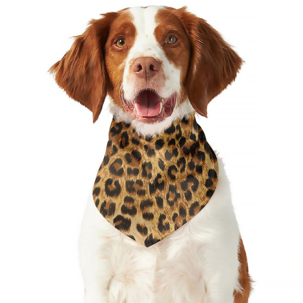 Leopard Pattern Print Dog Bandana