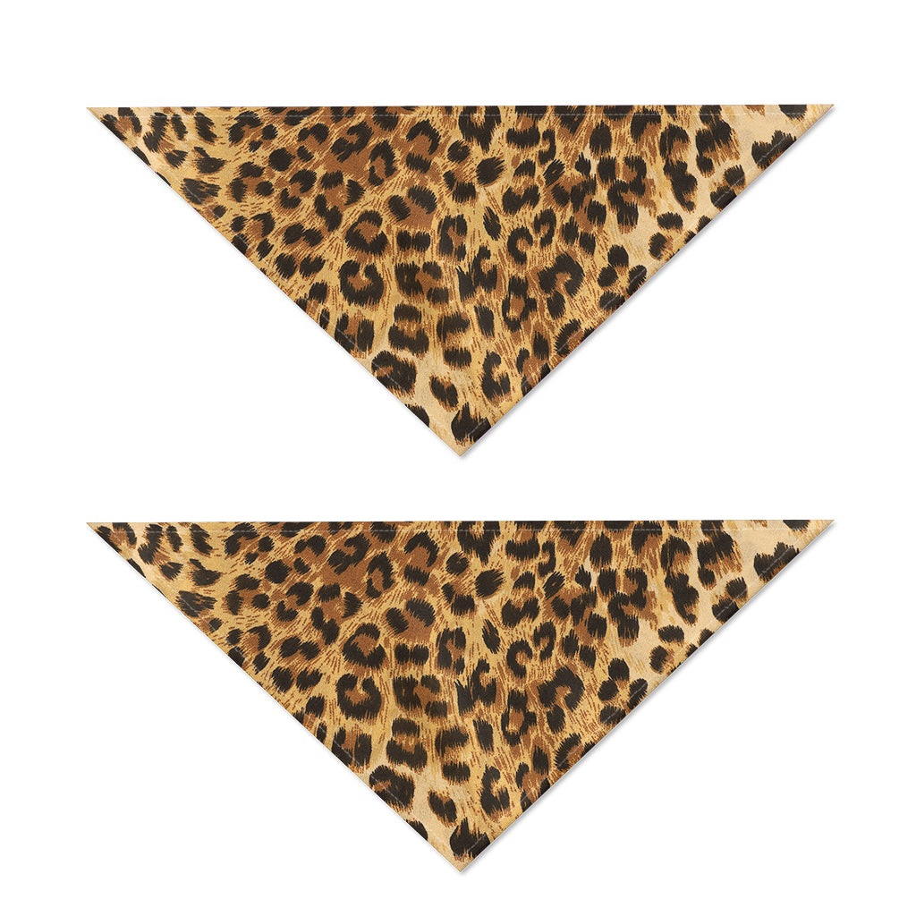 Leopard Pattern Print Dog Bandana