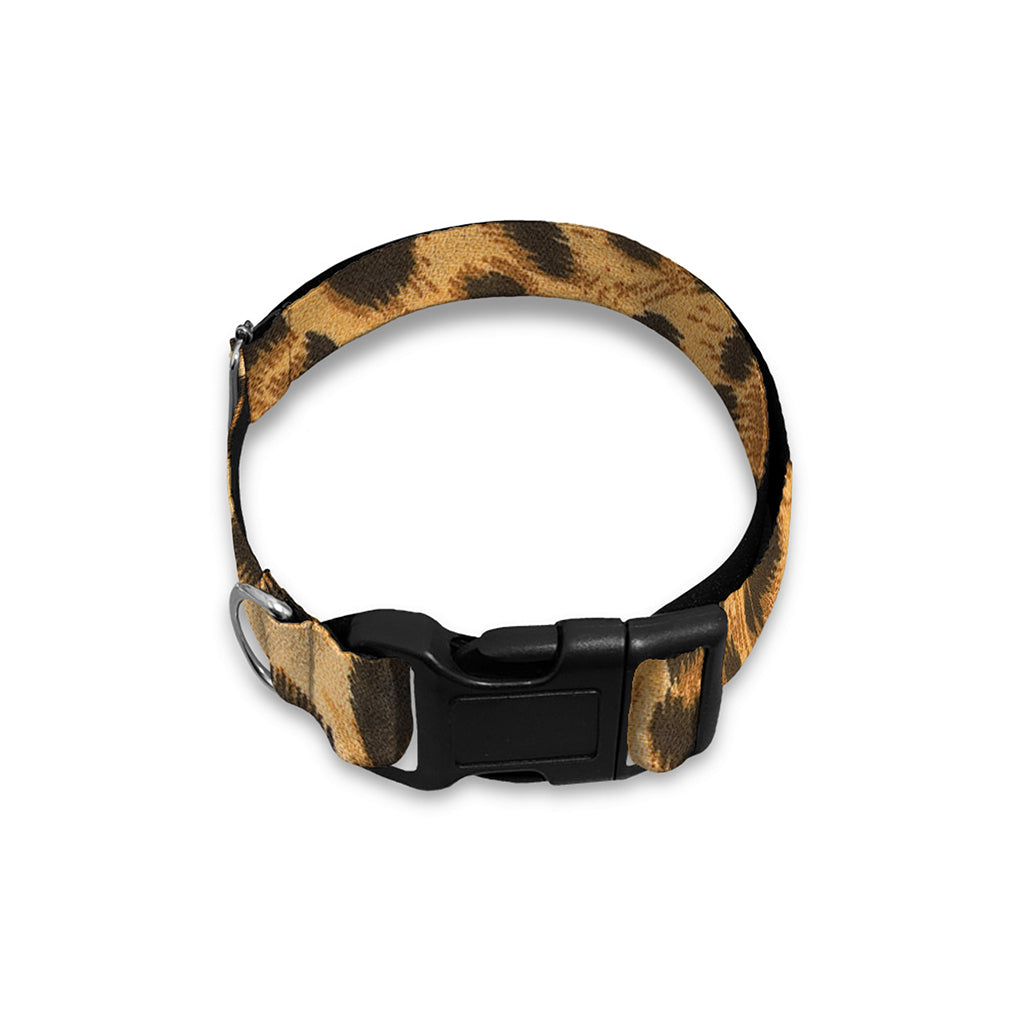 Leopard Pattern Print Dog Collar