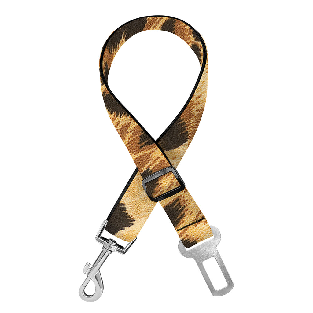 Leopard Pattern Print Dog Seat Belt