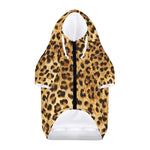 Leopard Pattern Print Dog Zip Up Hoodie