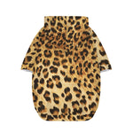 Leopard Pattern Print Dog Zip Up Hoodie